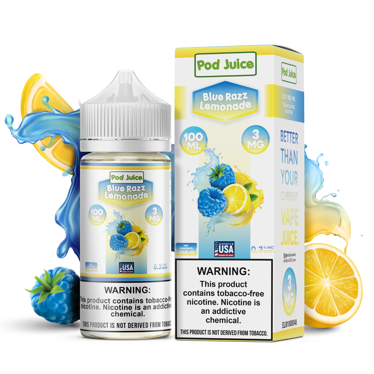 Pod Juice - Blue Razz Lemonade | 100ml