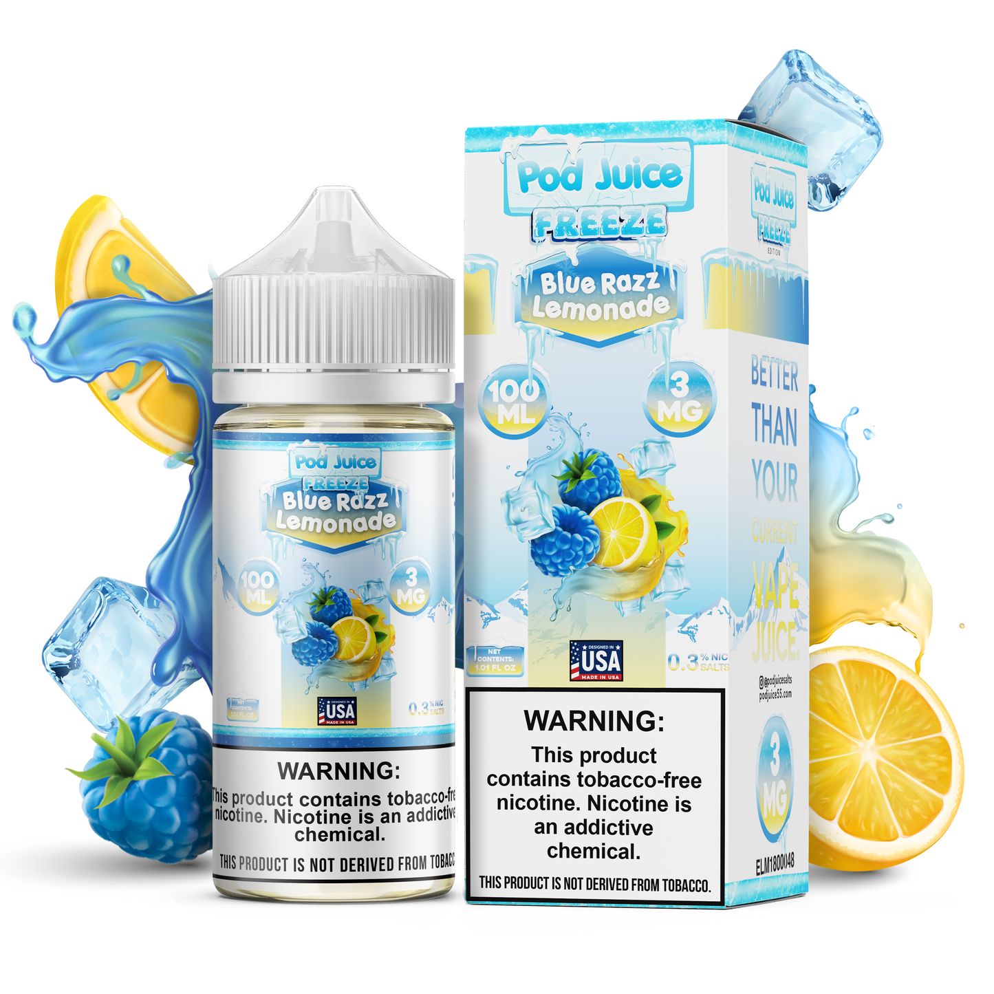 Pod Juice - Blue Razz Lemonade Freeze | 100ml