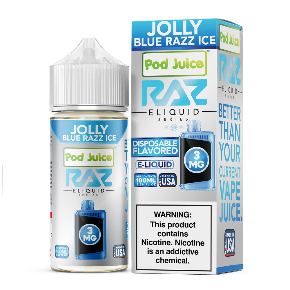 Pod Juice - Raz Jolly Blue Razz Ice | 100ml