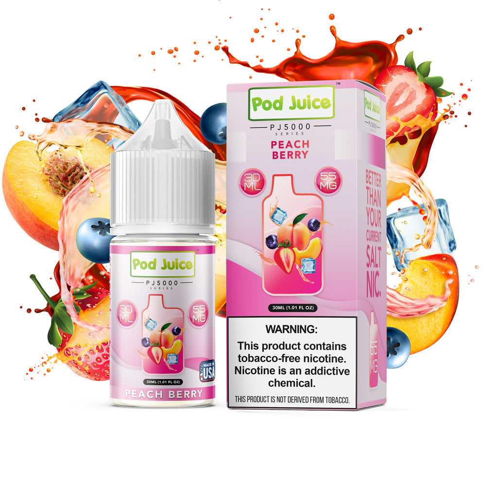 Pod Juice - PJ5000 Peach Berry Ice | 30ml