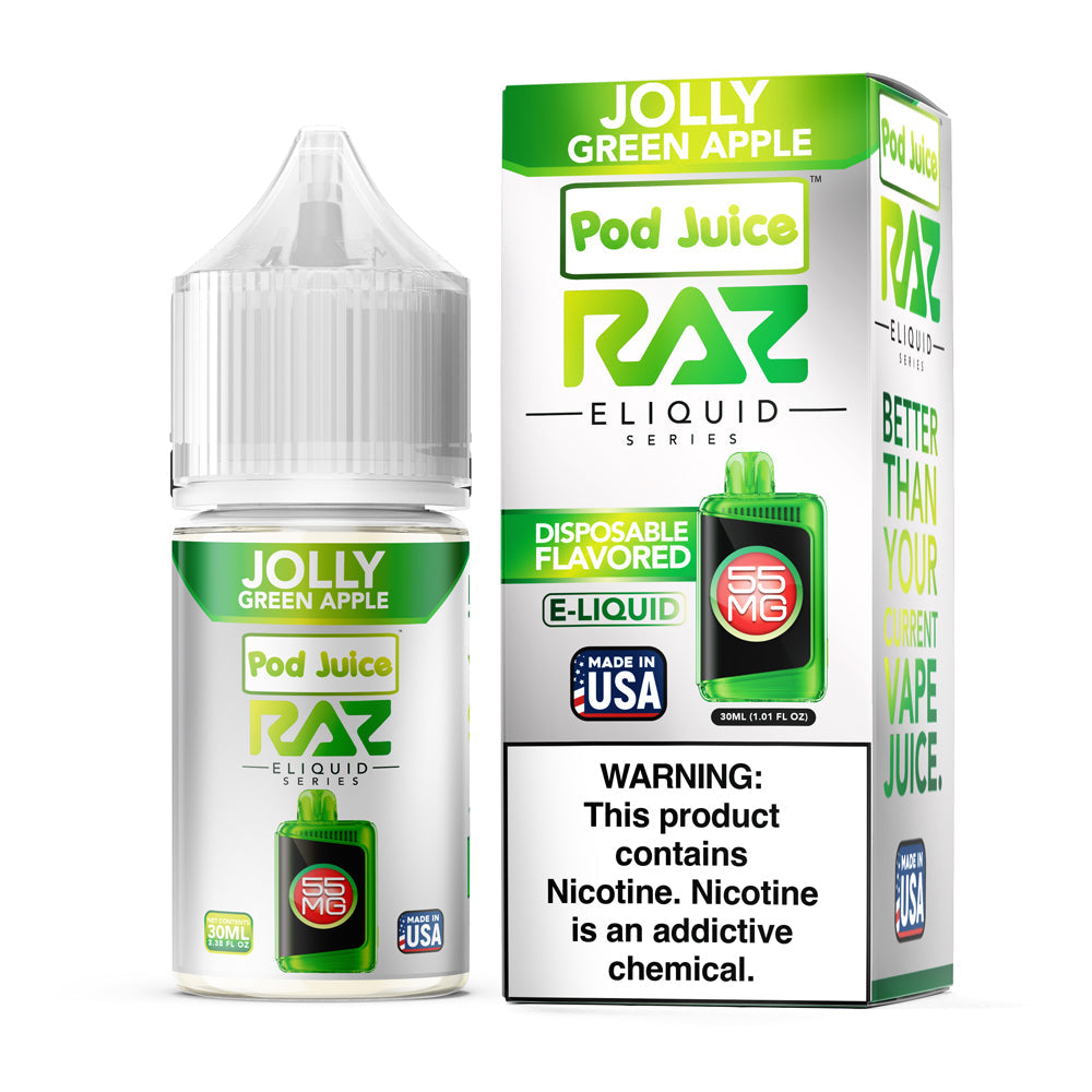 Pod Juice - Raz Jolly Green Apple | 30ml