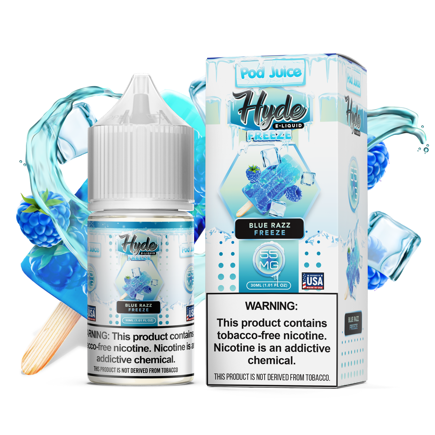 Pod Juice - Blue Razz Pop Freeze | 30ml