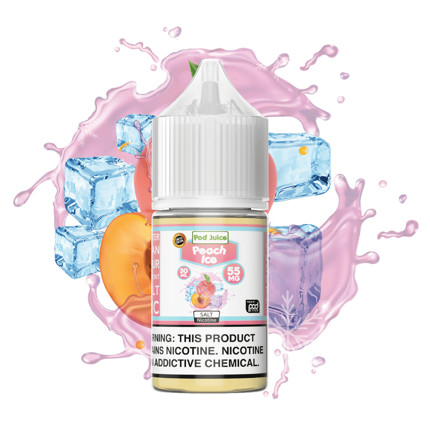Peach Ice Salt Nicotine - Pod Juice