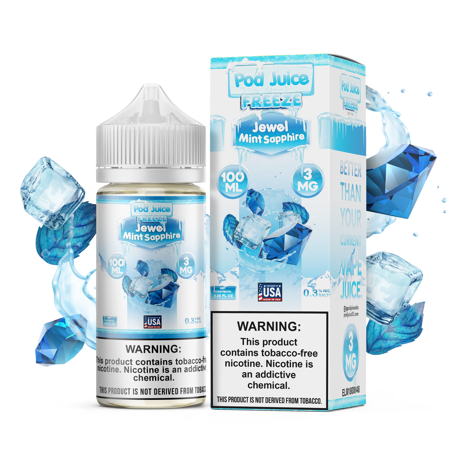 Pod Juice - Jewel Mint Sapphire Freeze | 100ml