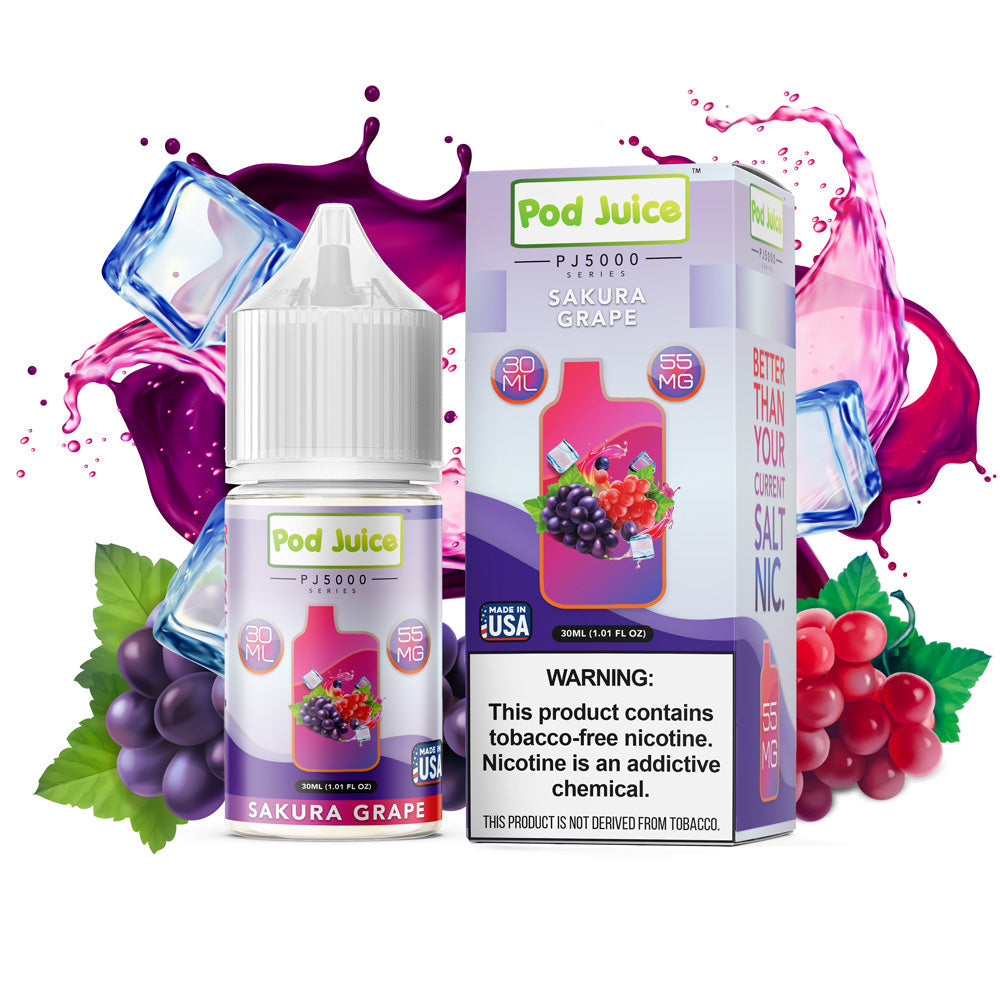 Pod Juice - PJ5000 Sakura Grape Ice | 30ml